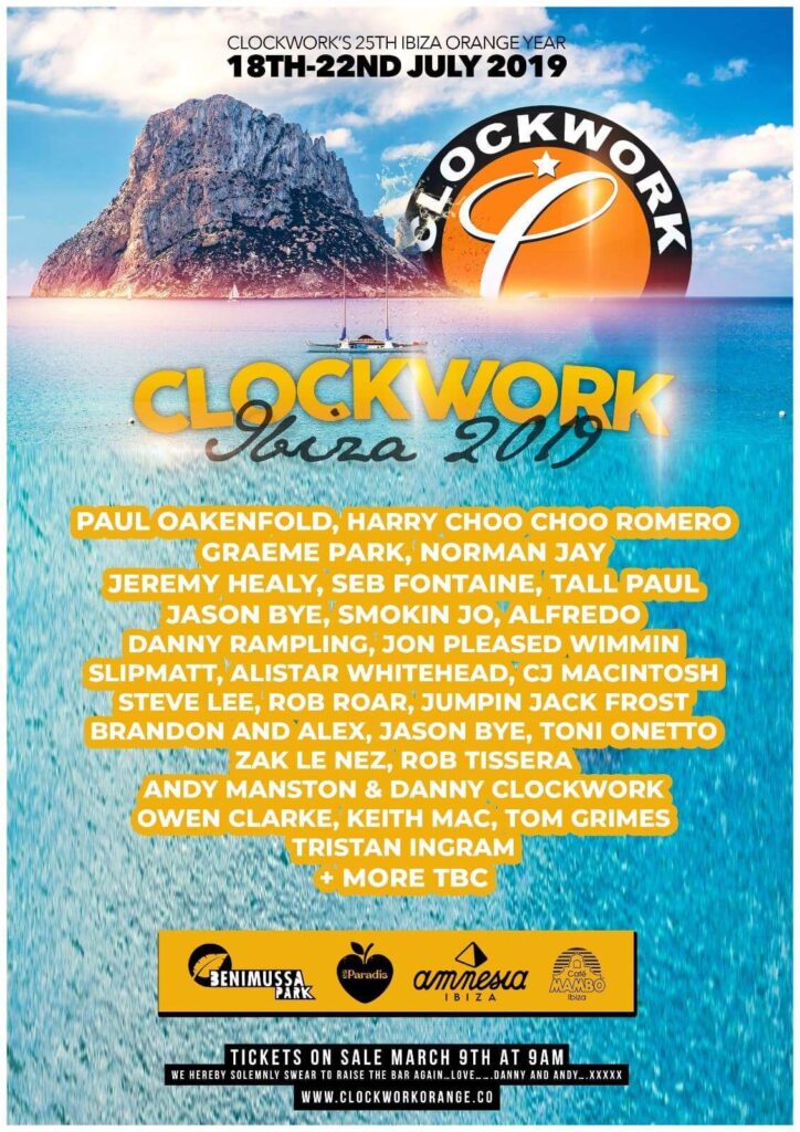 Clockwork Orange - Ibiza 20219