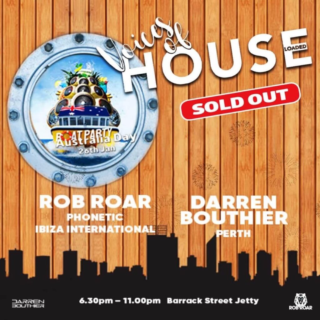 Rob Roar @ Voices Of House - Perth, Australia