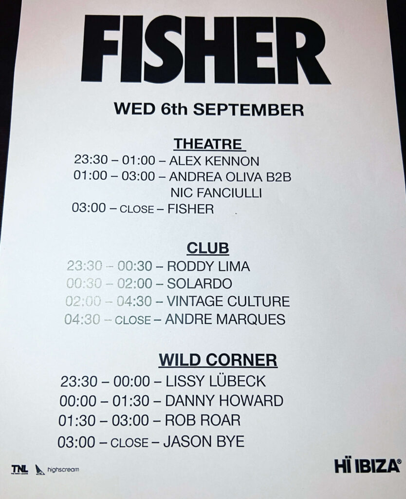 Fisher @ Hi Ibiza - Wild Corner w/ Jason Bye & Danny Howard