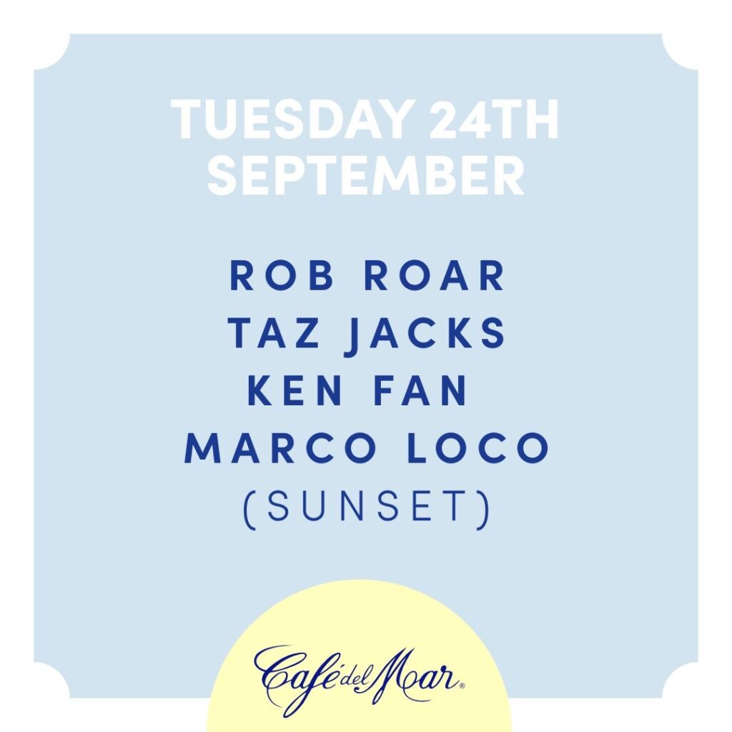 ROB ROAR @ Cafe del Mar Ibiza